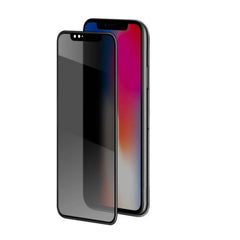 PRIVACY 3D GLASS - Vetro 9H con bordo colorato nero per schermo curvo con effetto Privacy compatibile con Apple iPhone Xs/ iPhone X