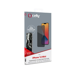 PRIVACY FULL GLASS - Vetro 9H con effetto Privacy e bordo colorato nero compatibile con Apple iPhone 12 Mini