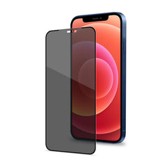 PRIVACY FULL GLASS - Vetro 9H con effetto Privacy e bordo colorato nero compatibile con Apple iPhone 12 Pro Max
