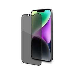 PRIVACY FULL GLASS - Vetro 9H con effetto Privacy e bordo colorato nero compatibile con Apple iPhone 14/ iPhone 13 Pro/ iPhone 13