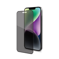 PRIVACY FULL GLASS - Vetro 9H con effetto Privacy e bordo colorato nero compatibile con Apple iPhone 15