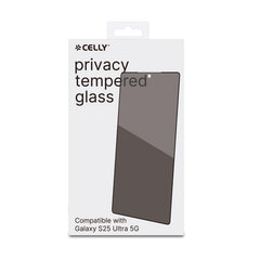 PRIVACY FULL GLASS - Vetro 9H con effetto Privacy e bordo colorato nero compatibile con Samsung Galaxy S25 Ultra 5G/ Galaxy S25 Ultra 5G Enterprise Edition