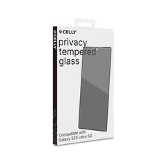 PRIVACY FULL GLASS - Vetro 9H con effetto Privacy e bordo colorato nero compatibile con Samsung Galaxy S25 Ultra 5G/ Galaxy S25 Ultra 5G Enterprise Edition