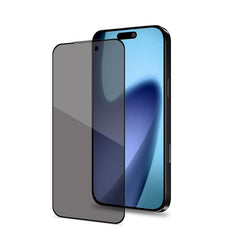 PRIVACY FULL GLASS - Vetro 9H con effetto Privacy e bordo colorato nero compatibile con Apple iPhone 17 Pro Max/ iPhone 16 Pro Max [IPHONE 17 CASES]