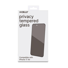 PRIVACY FULL GLASS - Vetro 9H con effetto Privacy e bordo colorato nero compatibile con Apple iPhone Air [IPHONE 17 CASES]