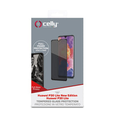 PRIVACY FULL GLASS - Vetro 9H con effetto Privacy e bordo colorato nero compatibile con Huawei P30 Lite/ P30 Lite New Edition