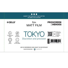 PROFILMPRO MATTE - Pellicola trasparente da 20 pezzi con finitura opaca anti-riflesso compatibile con il plotter ProScreenPro - TOKYO (PROSCREEN ZHEROES)