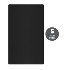 PROSKIN5 - Pellicola da 5 pezzi con texture colore nero per il retro dello smartphone compatibile con i plotter ProScreen, ProScreenEvo, ProscreenPlus [PRO SKIN]
