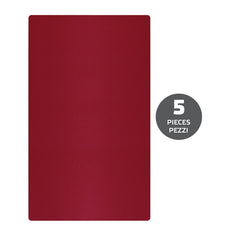 PROSKIN5 - Pellicola da 5 pezzi con texture colore rosso per il retro dello smartphone compatibile con i plotter ProScreen, ProScreenEvo, ProscreenPlus [PRO SKIN]