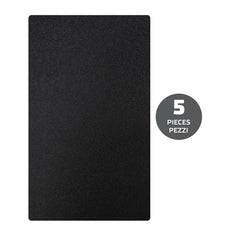 PROSKIN5 - Pellicola da 5 pezzi con texture glitterata nero per il retro dello smartphone compatibile con i plotter ProScreen, ProScreenEvo, ProscreenPlus [PRO SKIN]