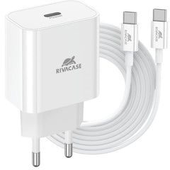 Caricatore da muro WD4 EU bianco 20 W PD 3.0/ 1 USB-C, con cavo USB-C/USB-C