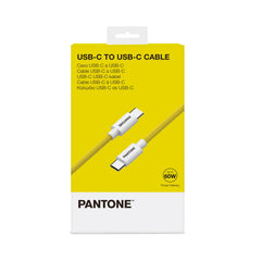 PANTONE - Cavo USB-C to USB-C potenza massima 60 Watt, connettore reversibile, lunghezza cavo 1.5 mt