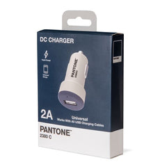 PANTONE - Caricabatteria da auto 12/24V con porta USB-A potenza massima carica 10 Watt
