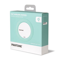 PANTONE - Caricabatteria wireless, cavo alimentazione MicroUsb input e USB-A output, potenza massima 10 Watt