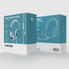 PANTONE - Cuffia a filo per utilizzo PC con presa jack 3.5mm, lunghezza cavo 1.2 mt, controllo remoto integrato  [IT COLLECTION]