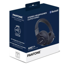 PANTONE - Cuffia Bluetooth con cancellazione attiva del rumore, padiglioni richiudibili, sovra aurali