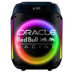 REDBULL - Speaker wireless, potenza audio 40 Watt, potenza RMS: 20W per un suono chiaro e potente, luci LED multicolore, connessione wireless, controllo remoto, maniglia integrata