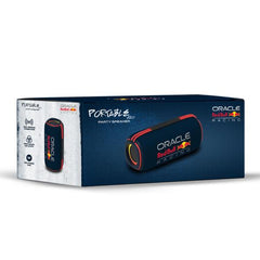 REDBULL - Speaker wireless, potenza audio 30 Watt, porta per memorie, porta USB. porta AUX, potenza RMS 2x12 Watt, maniglia integrata, luci LED multicolore