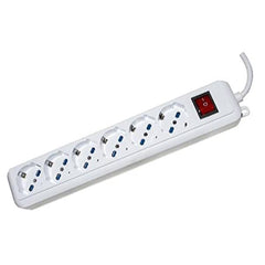 Multipresa 6 prese 2P+T 10/16 P40 con interruttore