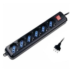Multipresa 6 prese 2P+T 10/16 P40 con interruttore