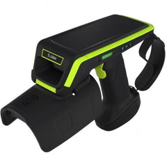 RFD90, Premium Plus Sled, Long Range Linear Polarized Yagi Antenna, UHF RFID, Bluetooth, WiFi, Gun, SE4750MR Imager, 7000mAh Battery, Midnight Black/Industrial Green, EMEA 800MHz