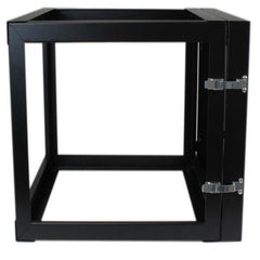 Armadio Rack di Rete con Montaggio a Parete 12U con cerniera posteriore, Quadro/Server Rack a muro Open Frame con profondità di montaggio di 50cm per Switch/Patch Panel/AV - Compat