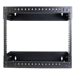 Armadio Rack di Rete per Montaggio a Parete 8U 19", Server Rack a 2 Montanti a Telaio Aperto, Profondità Regolabile, Quadro Rack per Switch/Computer/AV/IT/Patch Panel, Viti e Dadi