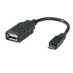NILOX TECH - Adattatore OTG con connettore USB 2.0 femmina a connettore MicroUsb maschio, ideale per spostare o copiare file o per effettuare il back-up
