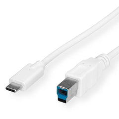 NILOX TECH - Cavo di collegamento con connettore USB-B 3.0 a connettore USB-C 3.2, lunghezza cavo 1.8 mt, maschio a maschio