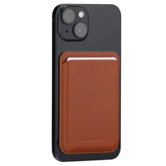Leather wallet with MagSafe - Tan
