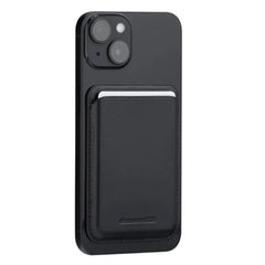 Leather wallet with MagSafe - Black