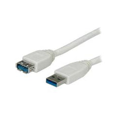 NILOX TECH - Cavo con connettore USB-A 3.0 a connettore USB-A 3.0, maschio a femmina, lunghezza cavo 0.8 mt, schermato, connettore A retrocompatibile