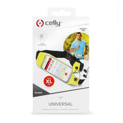 RUNBVIEW - Cintura sportiva regolabile, compatibile con smartphone fino a 4.7" dimensione display, finestra trasparente per utilizzo touch, foro gommato per passaggio auricolari