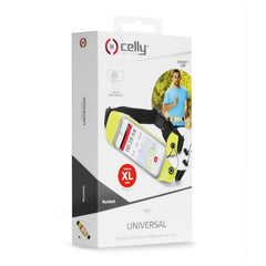 RUNBVIEW - Cintura sportiva regolabile, compatibile con smartphone fino a 4.7" dimensione display, finestra trasparente per utilizzo touch, foro gommato per passaggio auricolari