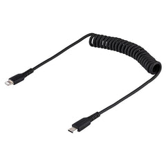 Cavo USB-C a Lightning da 50 cm Certificato MFi, Cavetto iPhone Spiralato di Ricarica/Alimentazione, Resistente Cavo Tipo C a Lightning in Fibra Aramidica con Rivestimento TPE , Ca