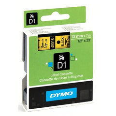 Nastri standard D1 12mmx7m nero/giallo