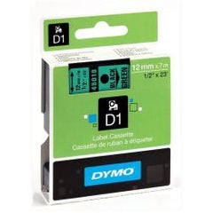 Nastri standard D1 12mmx7m nero/verde