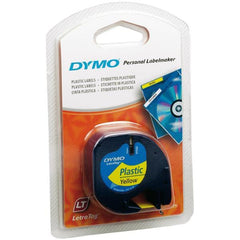 Nastro DYMO LT in plastica  12mmx4mt - Giallo