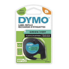 Nastro DYMO LT in plastica  12mmx4mt - Verde