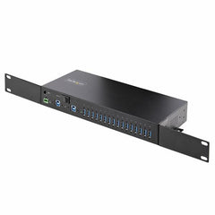 Hub USB Industriale 5Gbps a 16 porte con adattatore di alimentazione