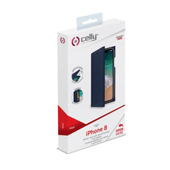 SHELL - Custodia ad agenda con finitura saffiano, slot per carte e funzione stand compatibile con Apple iPhone Xs/ iPhone X