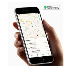 SMARTFINDER - Traccia oggetti compatibile con i dispositivi iOS, utilizza App "Dov'è" preinstallata sui device iOS, consente di localizzare oggetti, batteria litio intercambiale