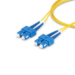Cavo in fibra ottica duplex monomodale OS2 da SC a SC (UPC) da 30 m, 9/125µm, 40G/100G, Insensibile alla piegatura, Bassa perdita di inserzione, Cavo patch in fibra LSZH