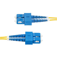 Cavo in fibra ottica duplex monomodale OS2 da SC a SC (UPC) da 30 m, 9/125µm, 40G/100G, Insensibile alla piegatura, Bassa perdita di inserzione, Cavo patch in fibra LSZH