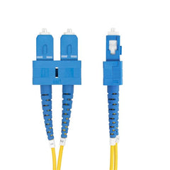 Cavo in fibra ottica duplex monomodale OS2 da SC a SC (UPC) da 30 m, 9/125µm, 40G/100G, Insensibile alla piegatura, Bassa perdita di inserzione, Cavo patch in fibra LSZH