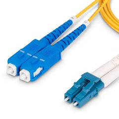Cavo in fibra ottica duplex monomodale OS2 da LC a SC (UPC) da 15 m