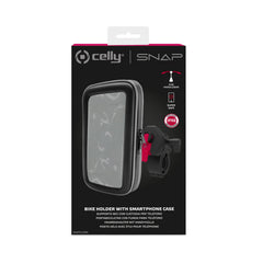 SNAPFLEX – Supporto universale per bici e ebike, sistema modulare ad incastro, utilizzo manubrio, compatibile con smartphone fino a 6.9" dimensione display, finestra per touch