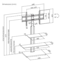 TV Stand Elegant 75BWS2