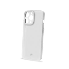 SPACE - Cover morbida super sottile in TPU colore bianco compatibile con Apple iPhone 14 Pro