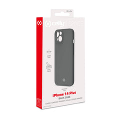 SPACE - Cover morbida super sottile in TPU colore nero compatibile con Apple iPhone 14 Plus